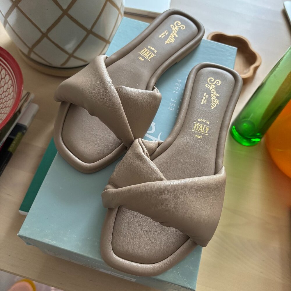 Seychelles sandals in sand (NEW)